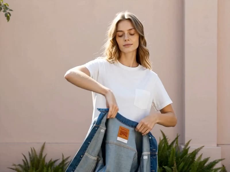 On-model denim